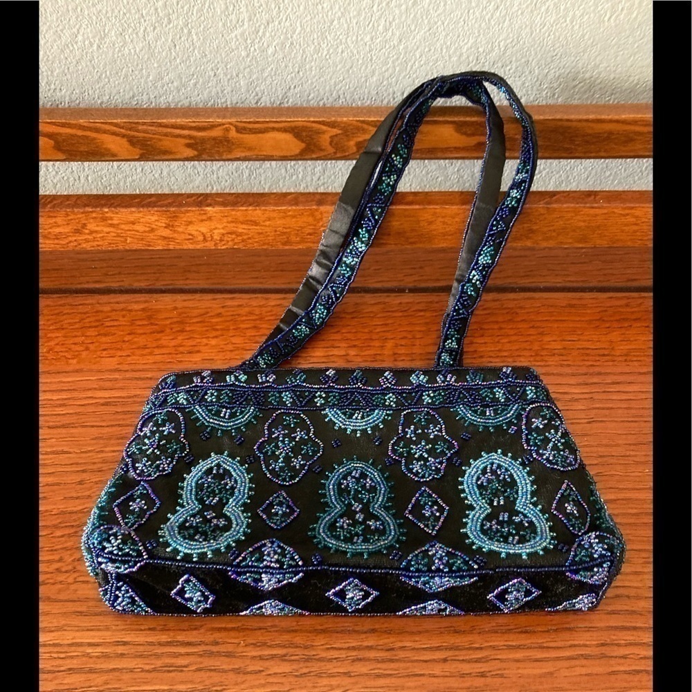 Beaded purse Australian designer Liz Davenport Vintage